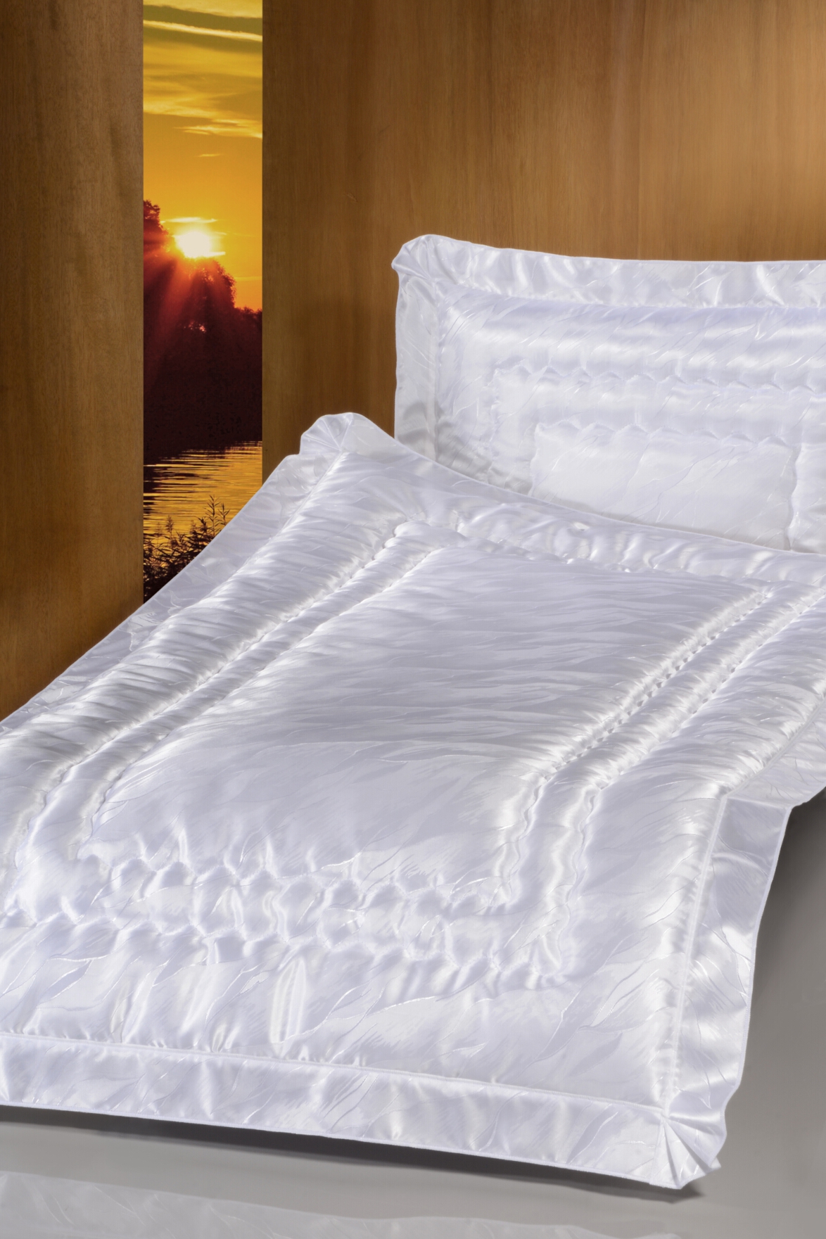 Deckengarnitur 01620 Garda weiss, Volant