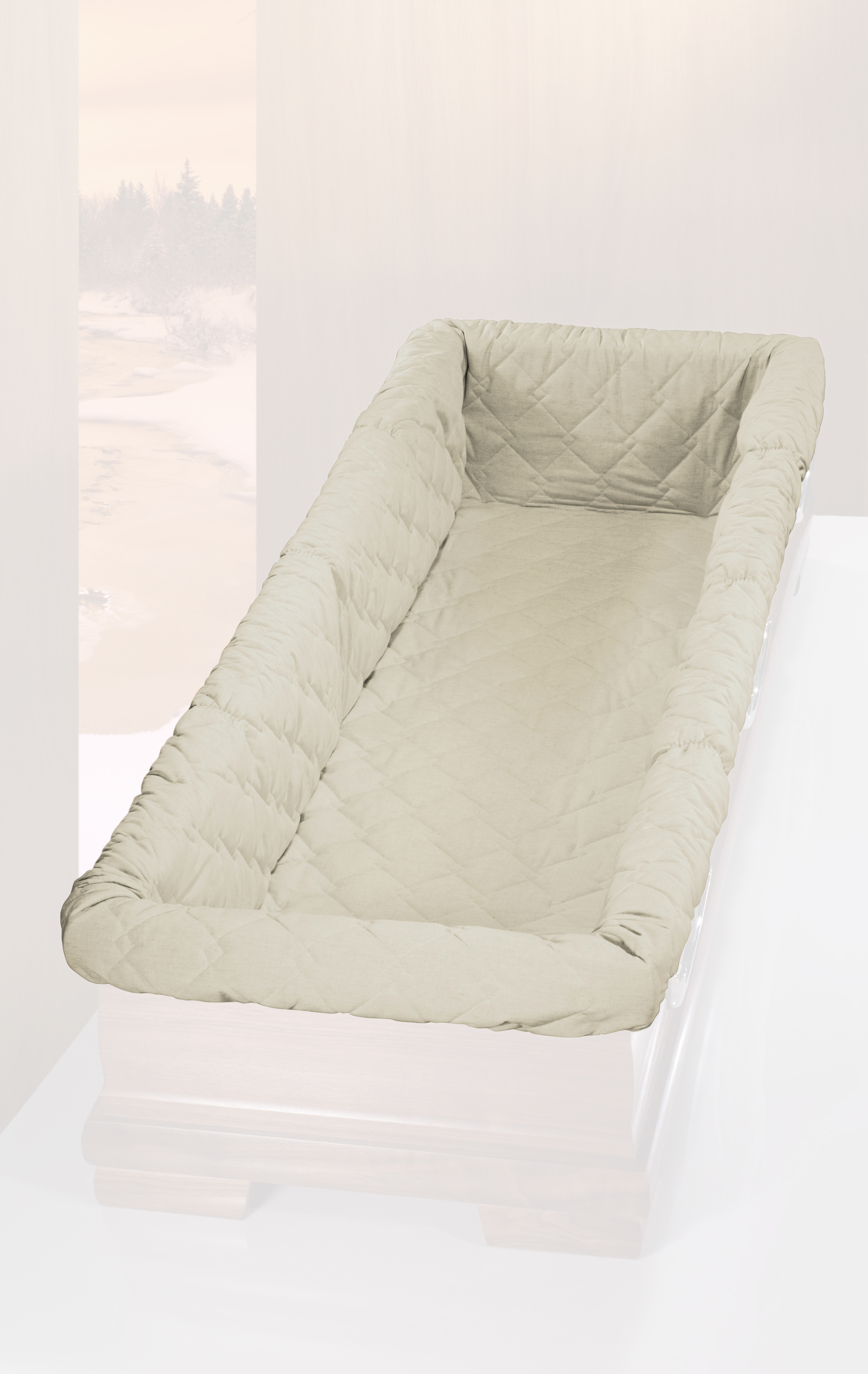 Sarginnenauskleidung SIA 01701 tv, mit 6 längsseitigen Querstegen, BW natur