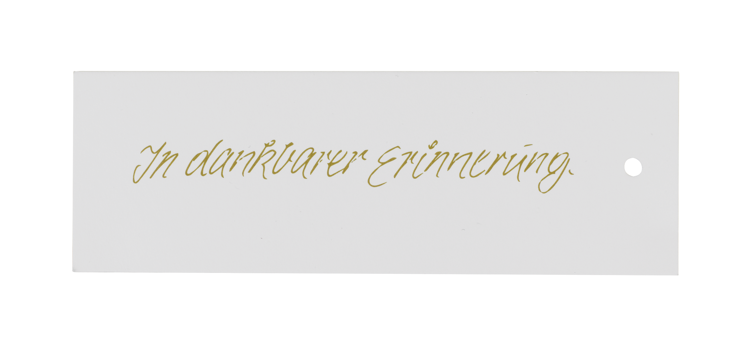 Urnenzusatz 0987 Papierbanner "In dankbarer Erinnerung"