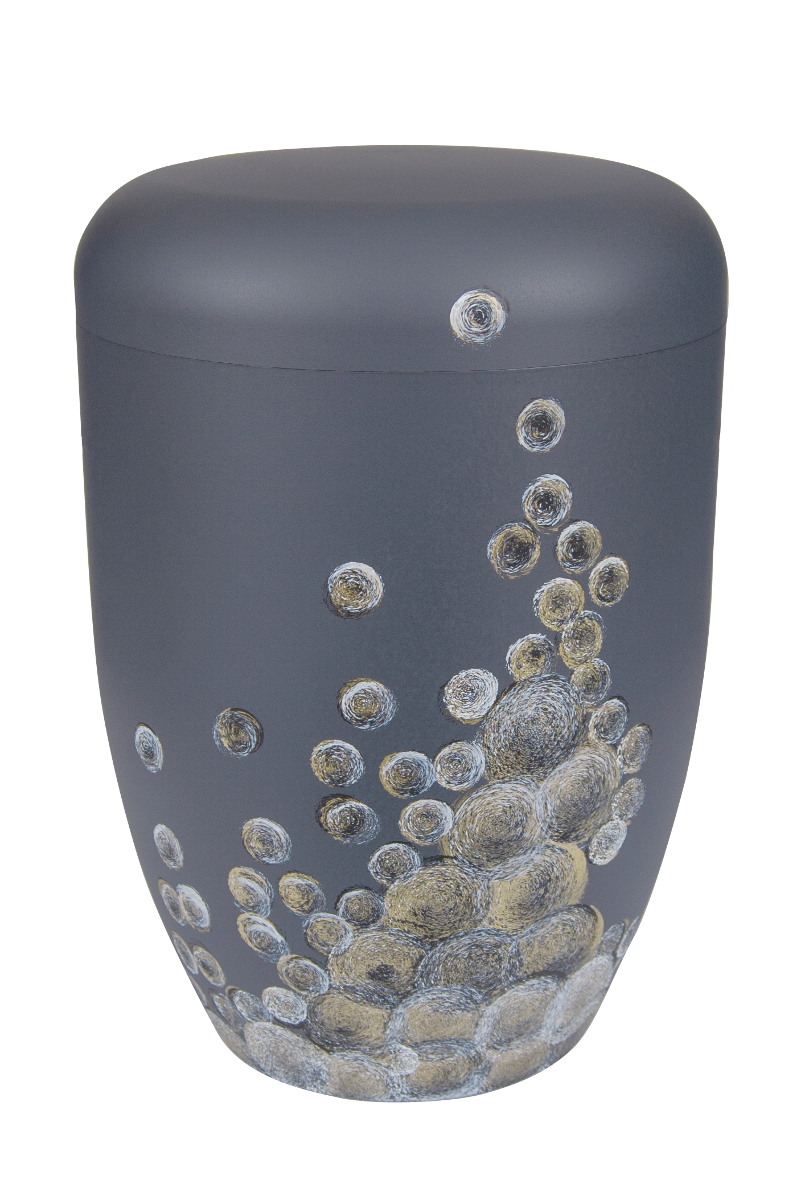Urne 139115b anthrazit, Curly bubble