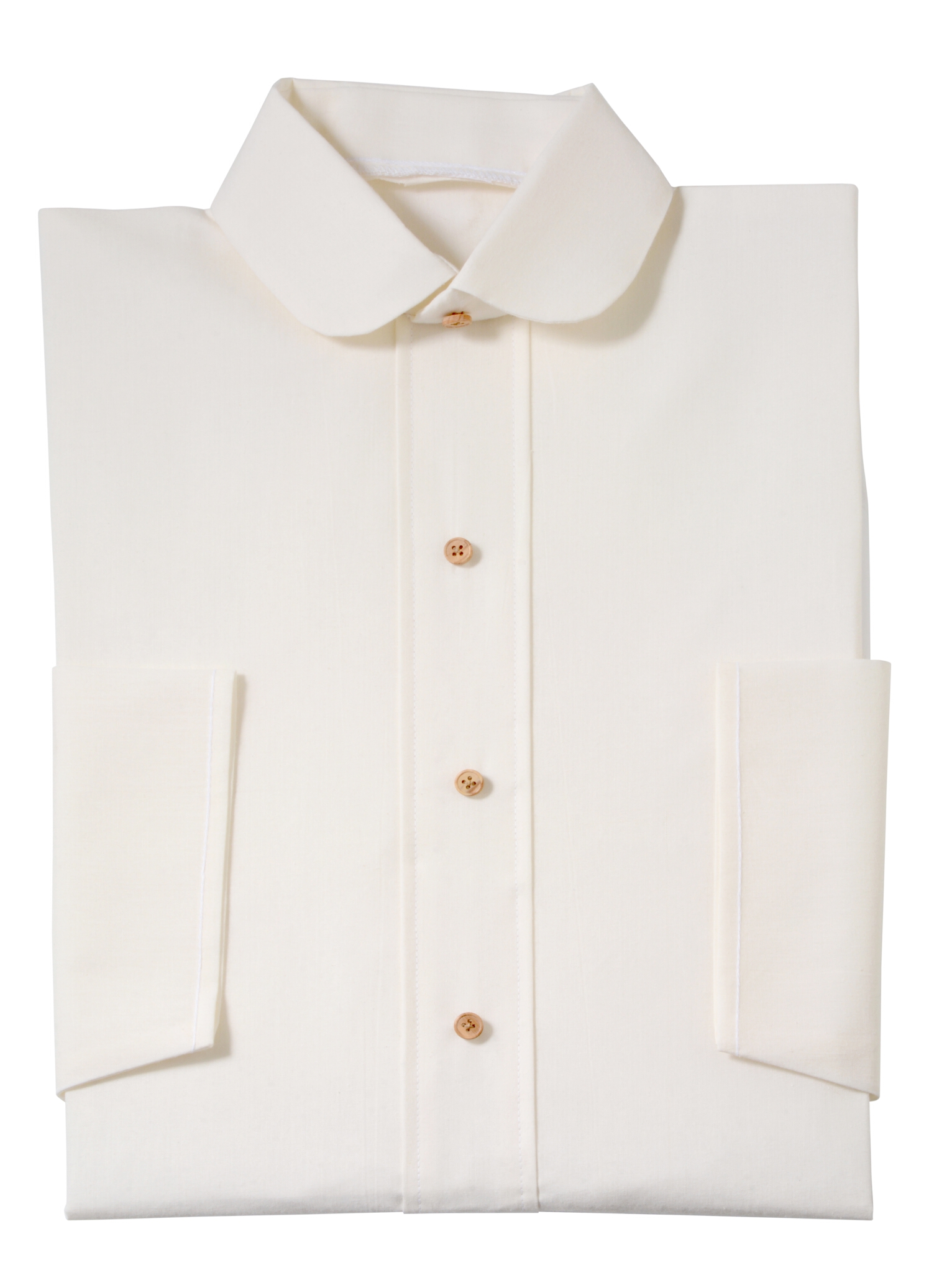 Damenkleid Nr. 409 Bio Baumwolle sand, zeitgemäßer Rundkragen