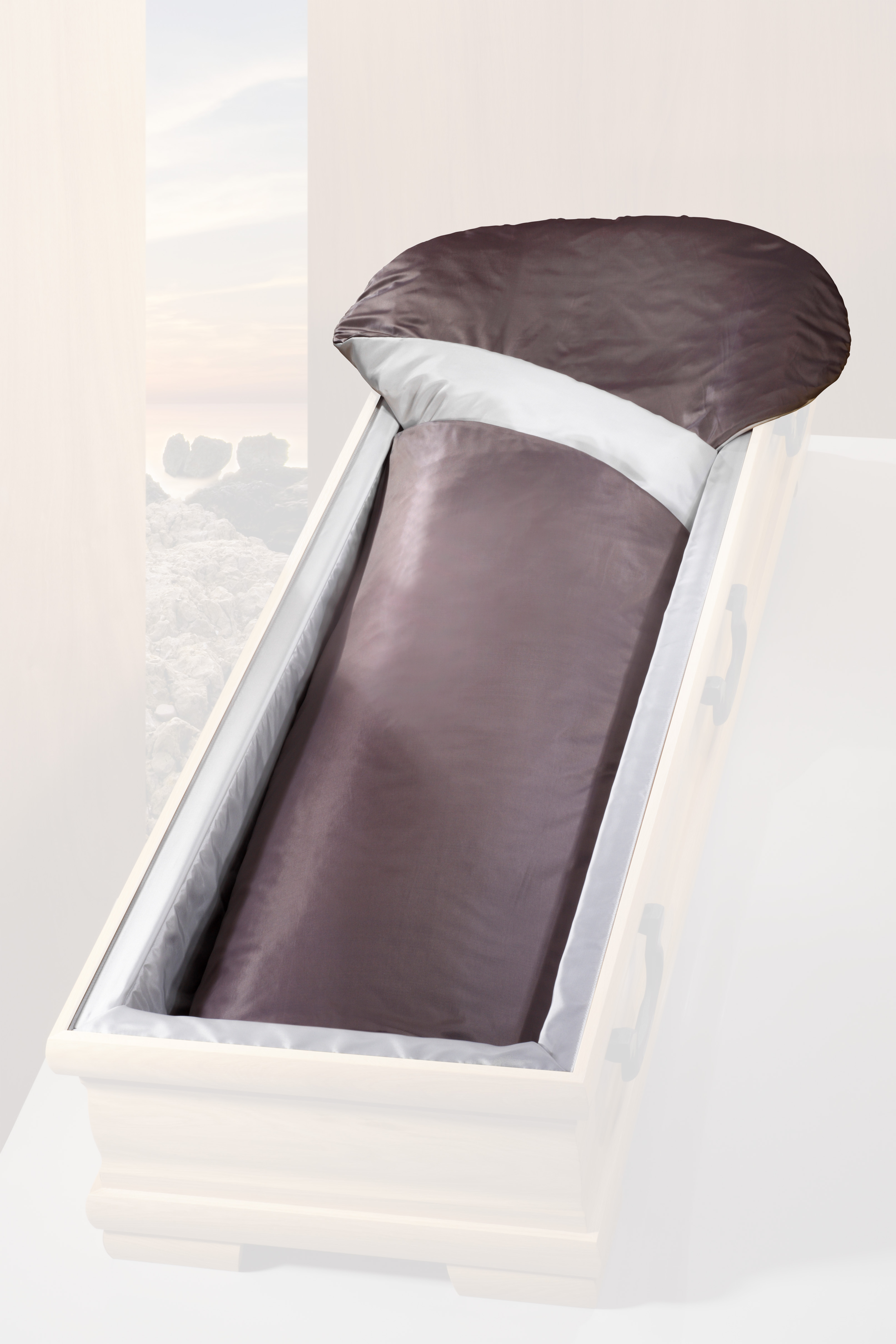 Sarginnenauskleidung Umkleidung II, mattgrau/lavagrau