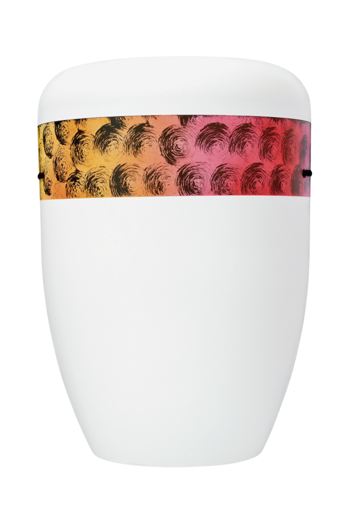 Urne 135501b weiß, Kreiseloptik