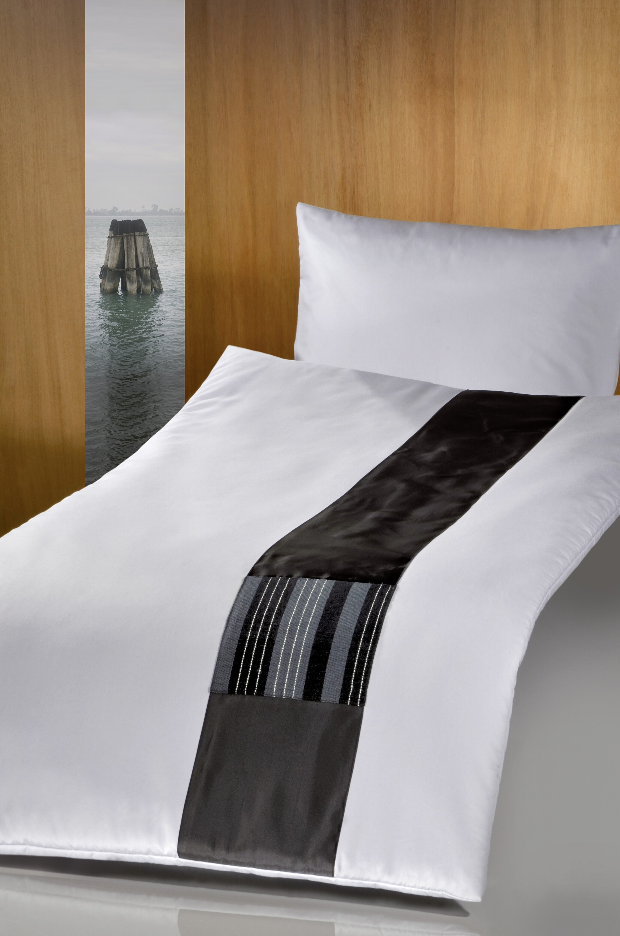 Deckengarn. 011387 tv Jupiter Übergröße, silbergrau, schwarzer Baumwollstreifen und Handwebstoff