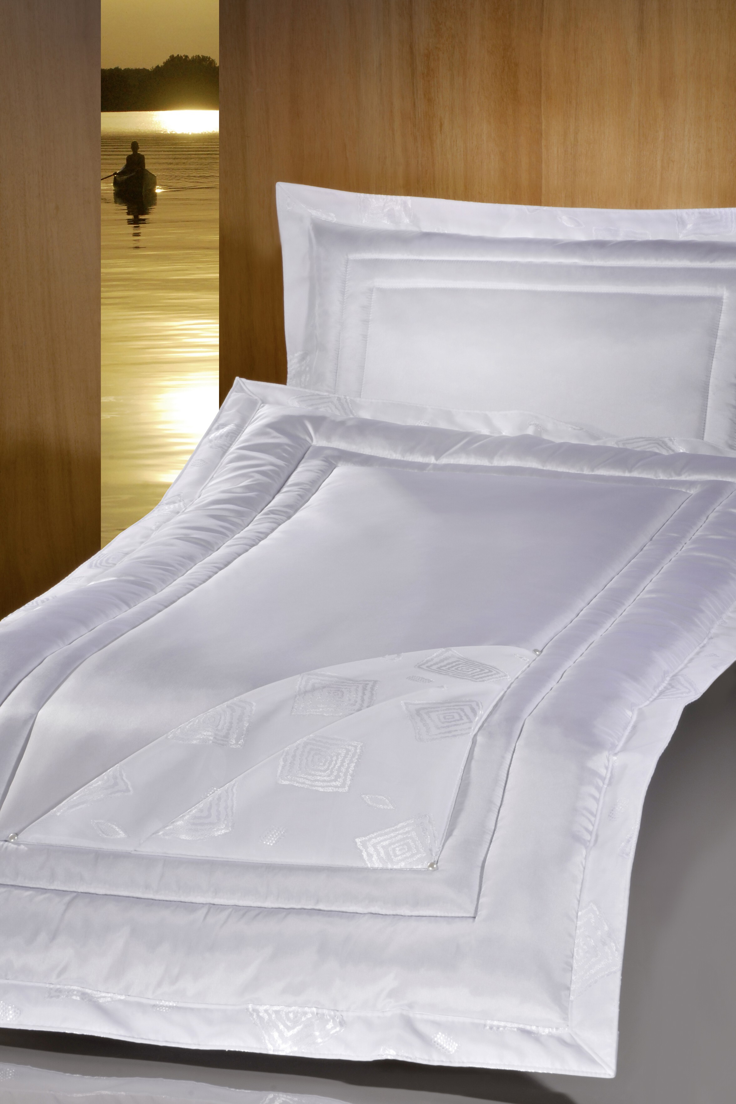 Deckengarnitur 1790 Sabah Serge (weisse Ecke), Steg