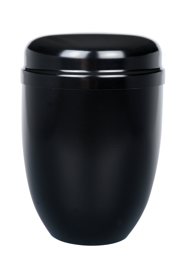 Urne 880,  Stahl, schwarz