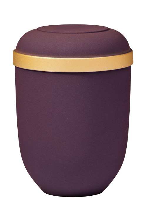 Urne 21330, violett, Goldrand
