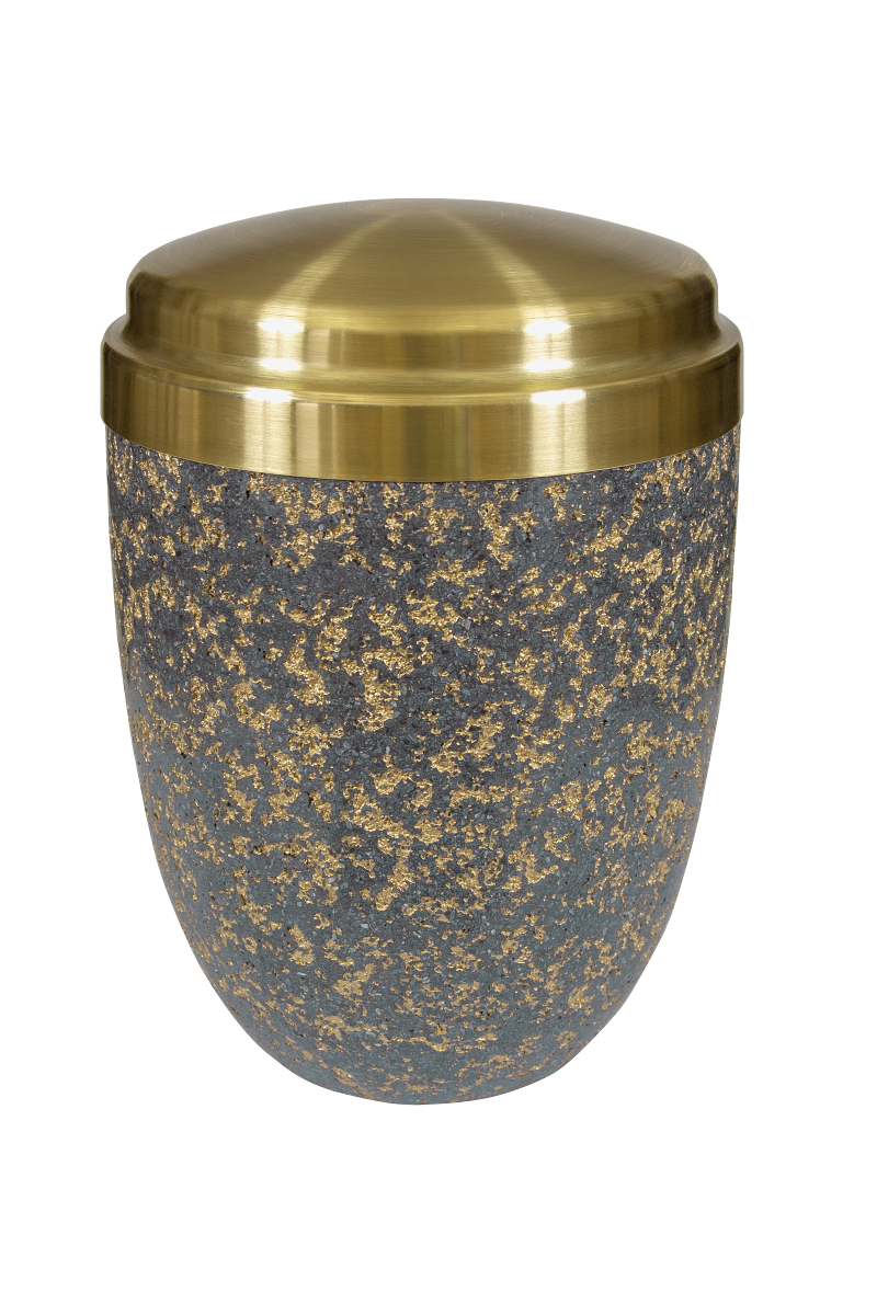 Urne HE 2170, gold-grau