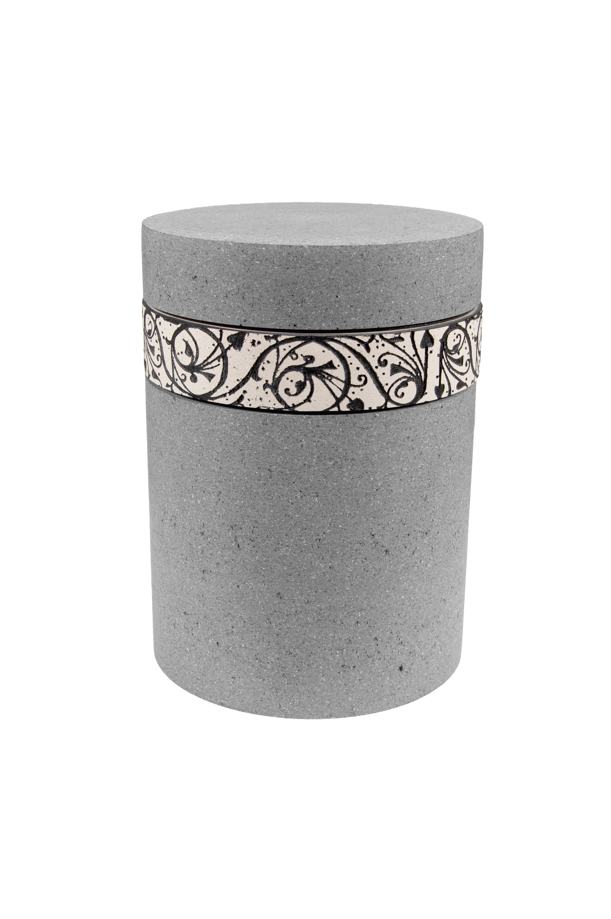 Urne Z 1617 Breno, grau, Ornamentring