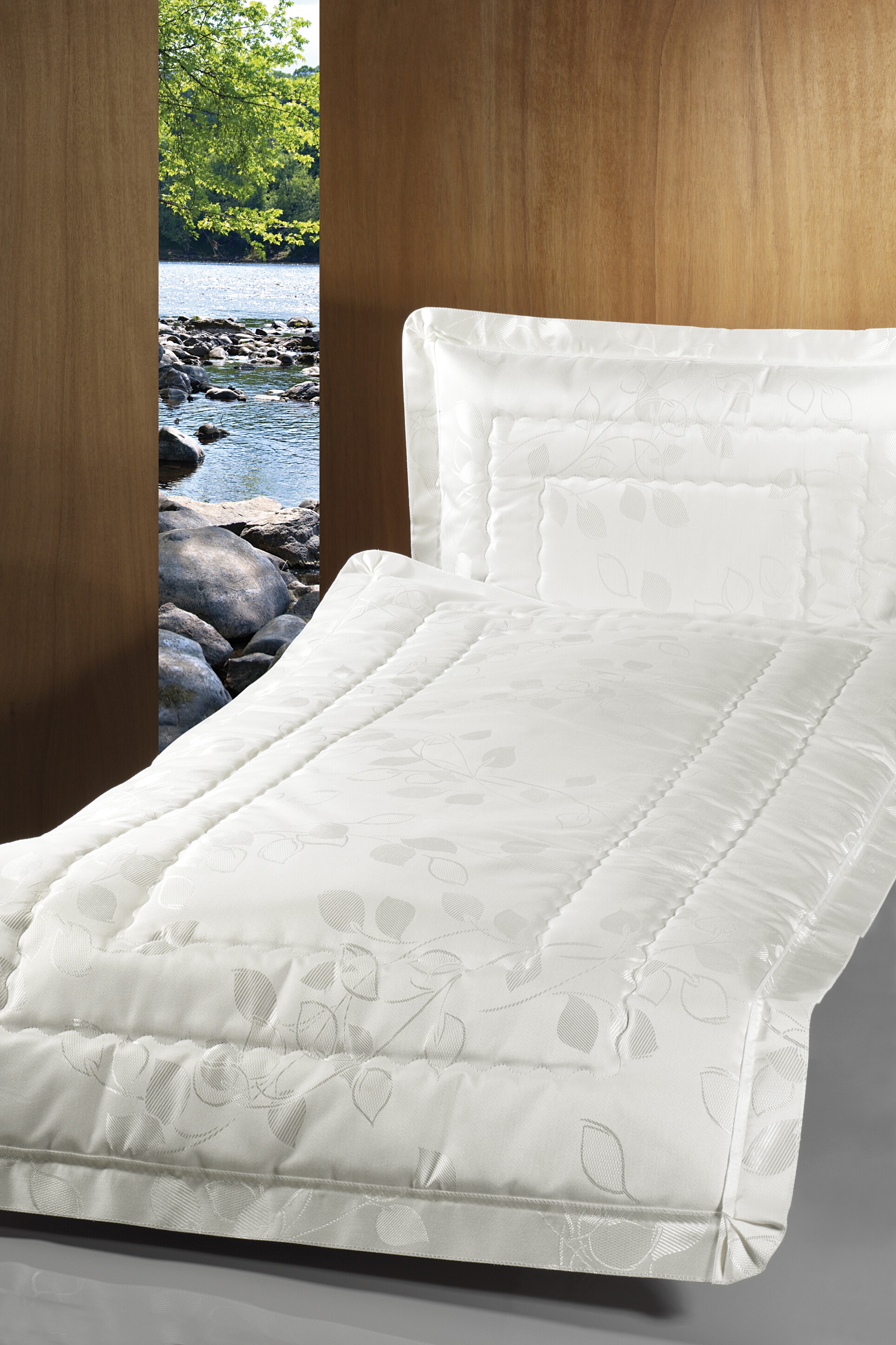 Deckengarnitur 1950 Mainau hellbeige, Volant