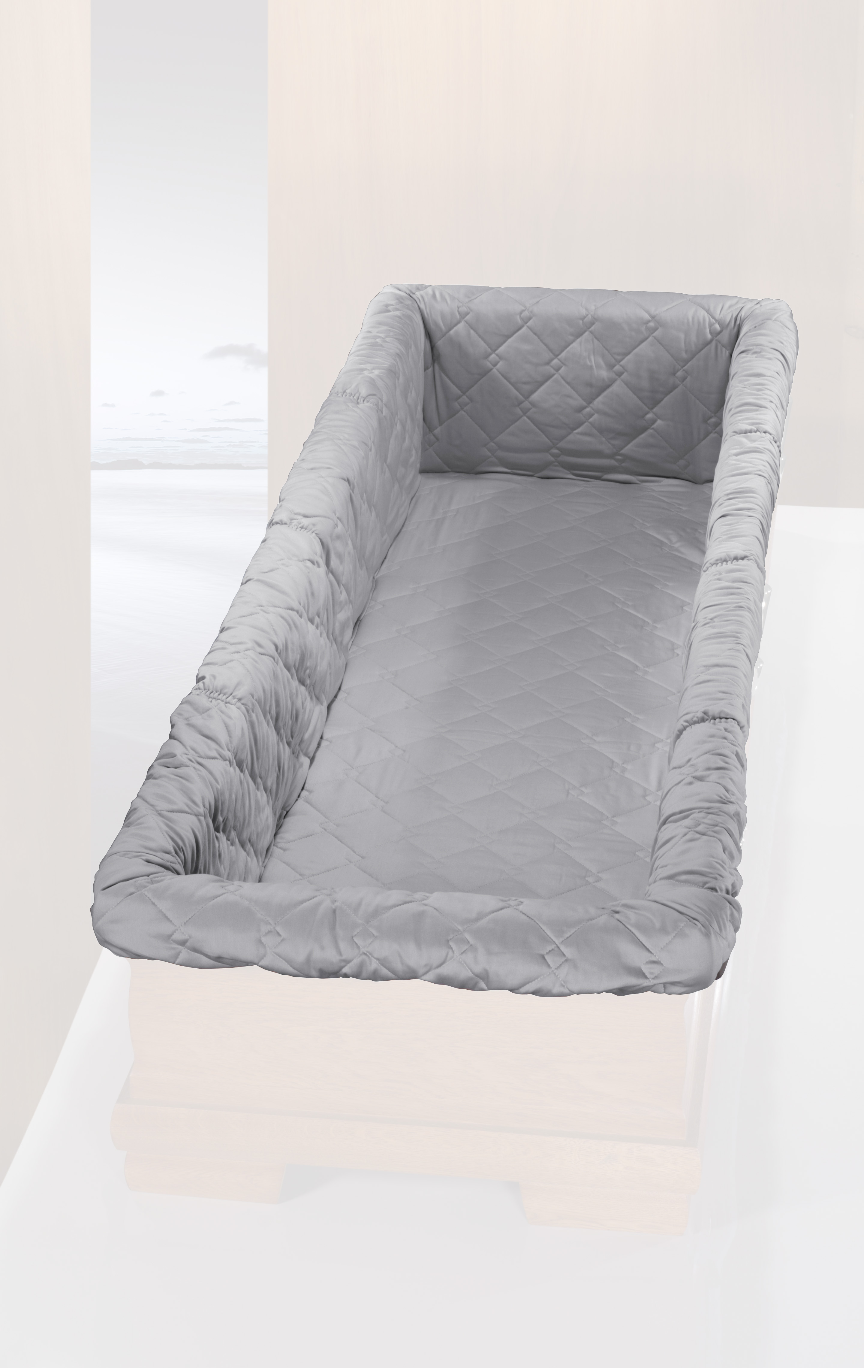 Sarginnenauskleidung SIA 01701 tv, mit 6 längsseitigen Querstegen, BW silbergrau