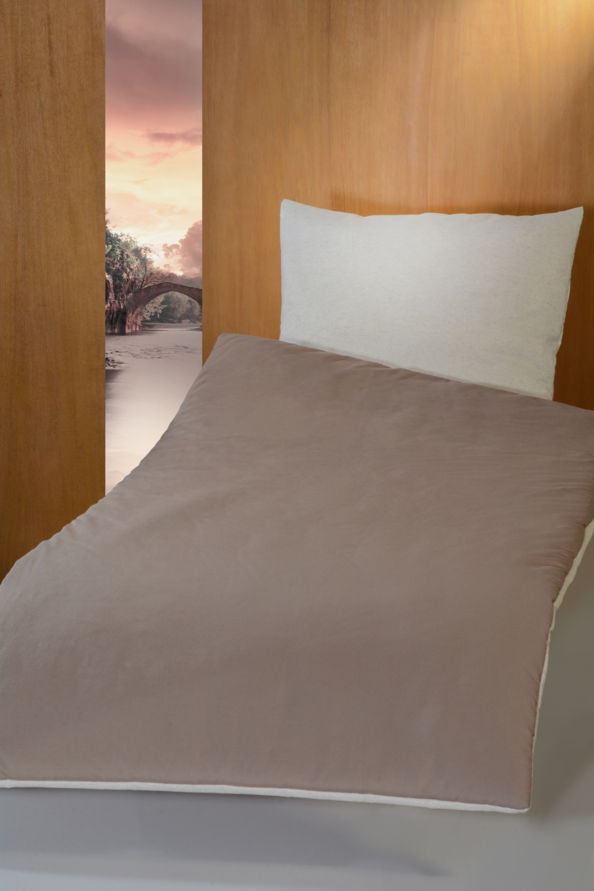 Deckengarnitur 0112 tv Janus II natur/braun