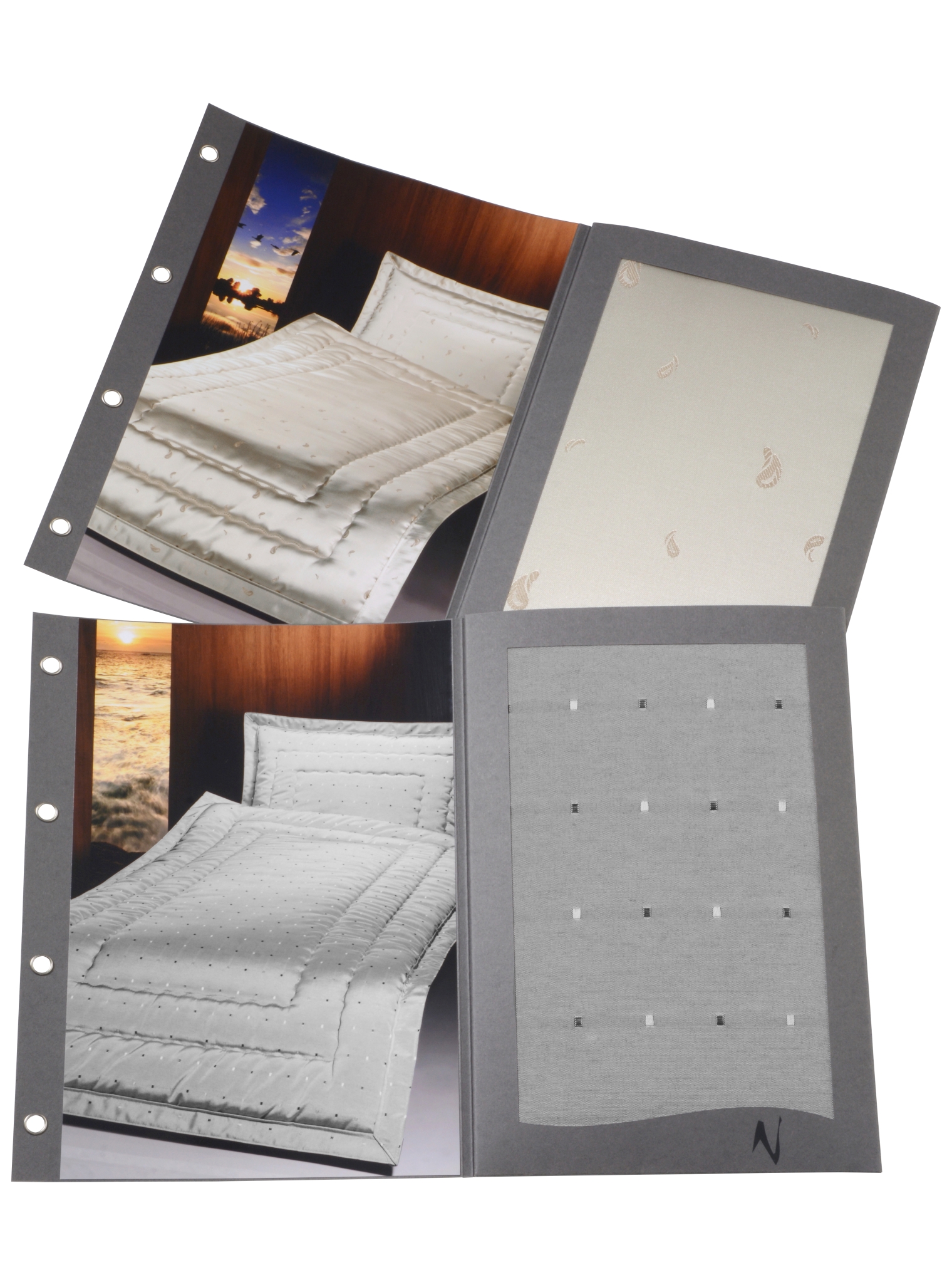 Premiumabbildung inkl. Stoffmuster gepolstert, anthrazit