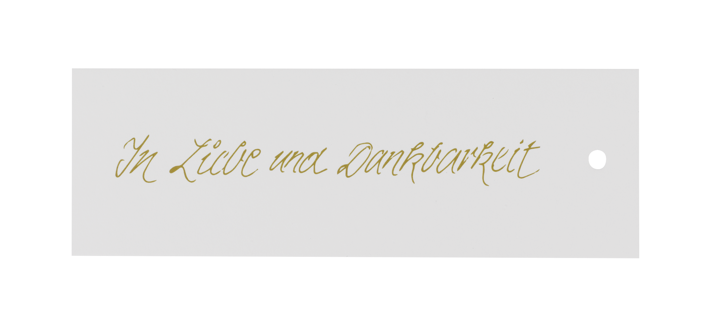 Urnenzusatz 0986 Papierbanner "Liebe + Dankbarkeit"