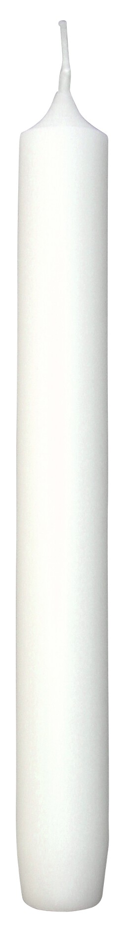 Karton Kerzen 6/500 (100 Stück pro Karton), weiß, gefräst