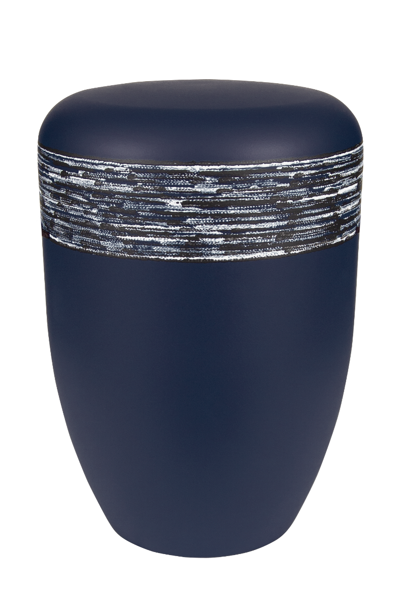 Urne 1351b blaulila, Kordeloptik