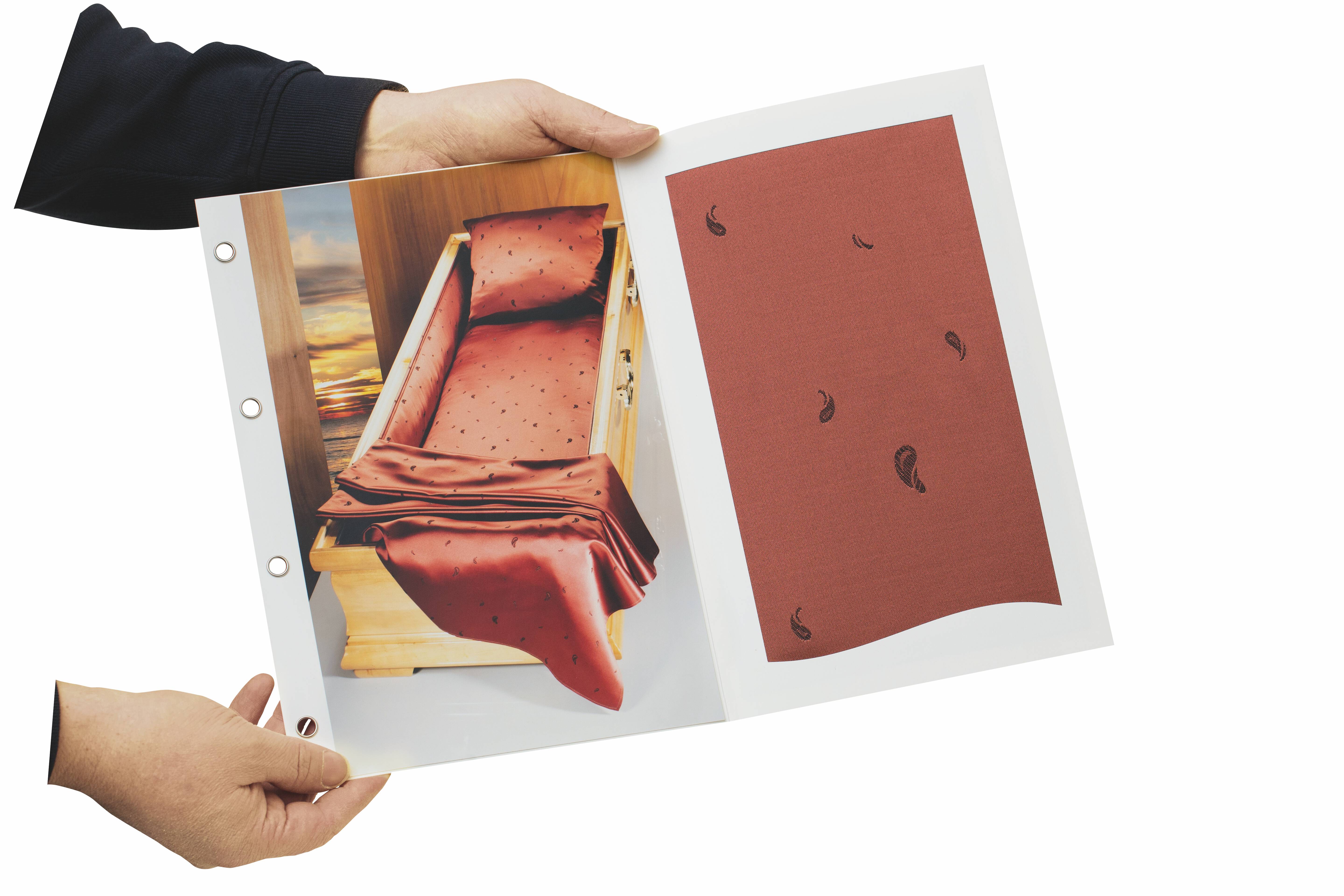 Premiumabbildung  inkl. Stoffmuster, weiß