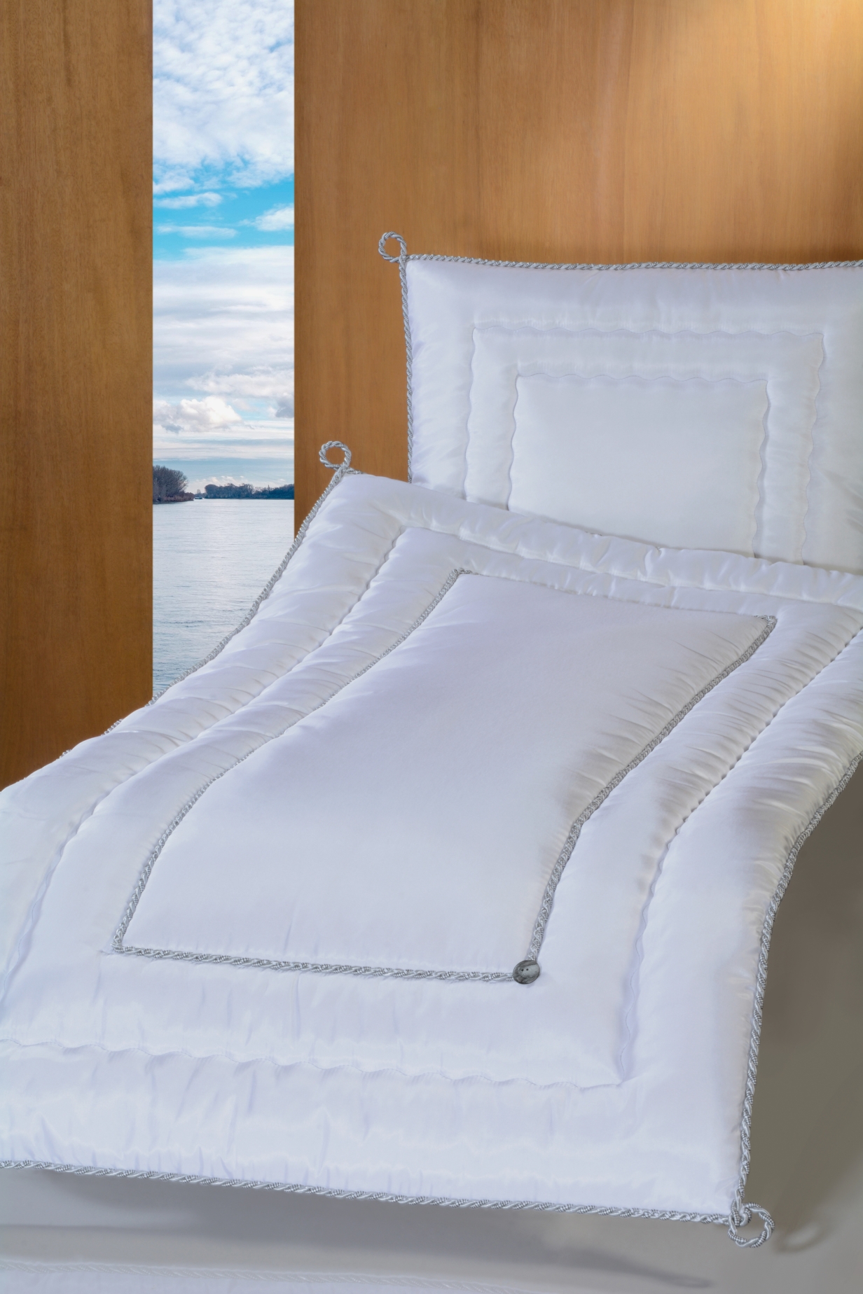 Deckengarnitur 0162 Serge, silberfarbene Drehkordel