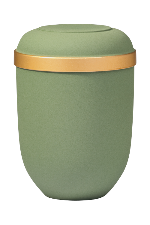 Urne 21331 olivgrün, Goldrand, - baugleich mit Artikel 21331 FW -