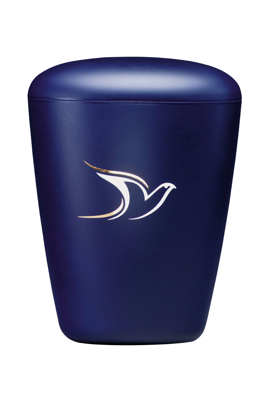 Urne 26402 saphirblau, Taube gold/weiß