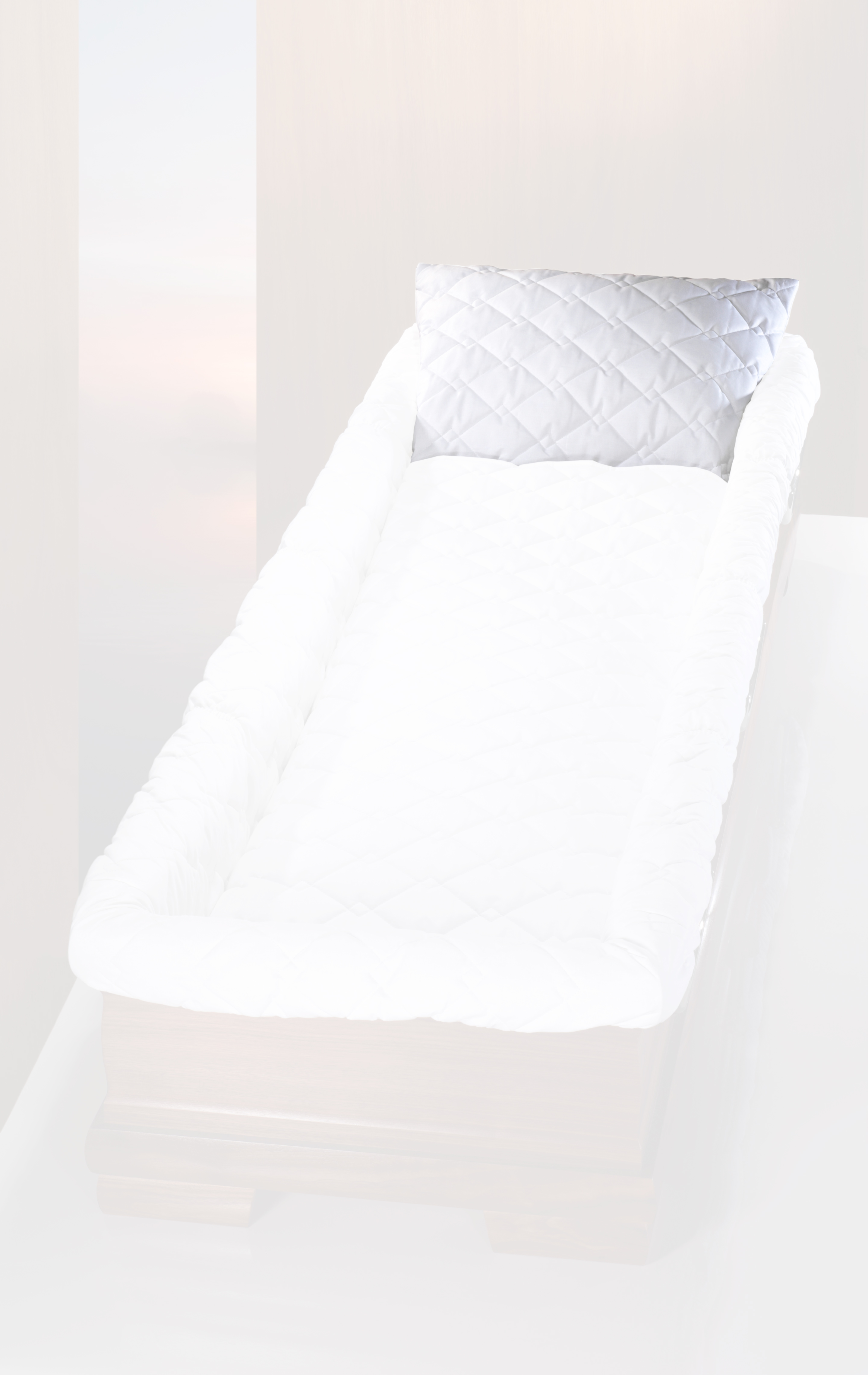 Kissen ohne Füllung, BW weiß, 01700 er Steppung, tv