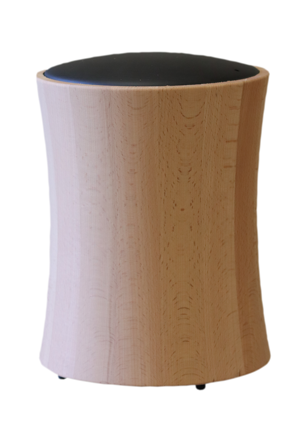 Urne Nr. 1024 Buche natur geölt, Deckel Buche-schwarz