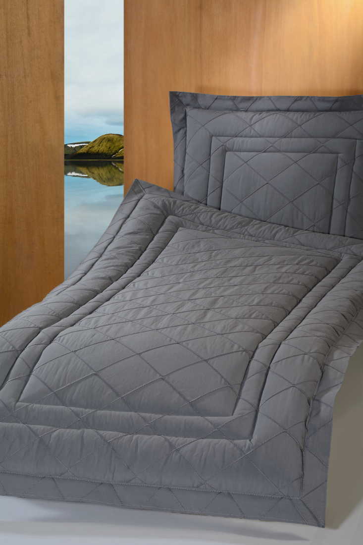 Deckengarnitur 01450 Pisa grau, Steg